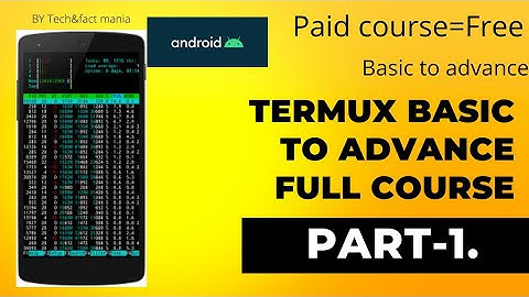 Termux full hacking course-part 1|Learn ethical hacking|Hack with android