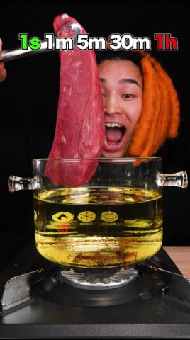 Deep fried beef challenge  @Suzaki_cook ​