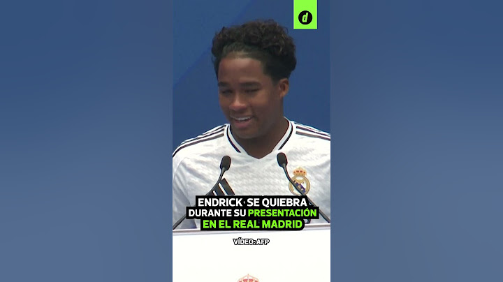 ENDRICK se emociona en su presentación en el REAL MADRID | Depor