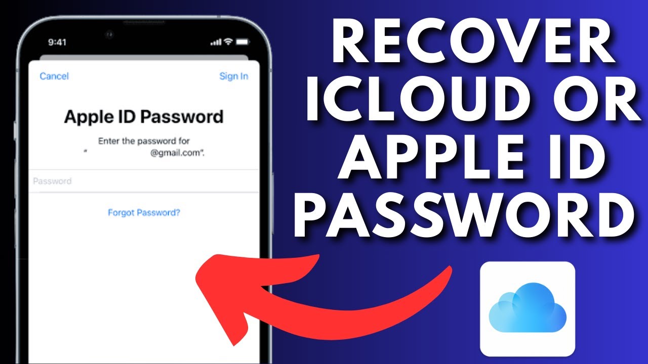 How To Recover iCloud Or Apple ID Password On iPhone / iPad - YouTube