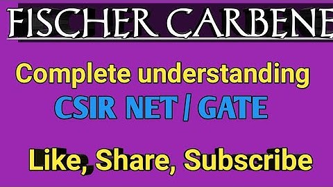Organometallic chemistry  Fischer carbene Csir net