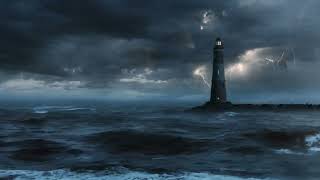 Serene Sounds of Thunderstorm at Sea | Lighthouse Ambience for Sleep, Relaxation & Study!!! screenshot 1
