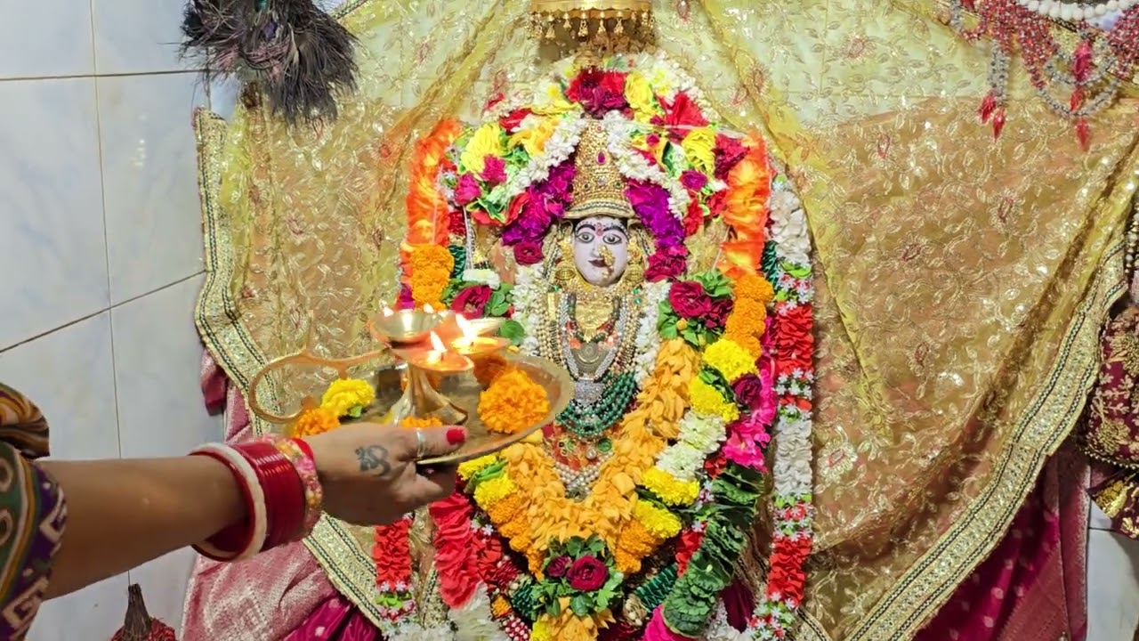 माँ विंध्यवासिनी देवी जी की मंगल आरती🙏माँ के दिव्य दर्शन🥹Jai Maa Vindhyavasini🔱🌺Mandir Mumbai🙏.
