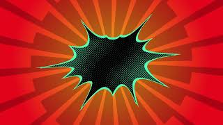 Comic Text Background Animation | Colorful Pop Art Motion Graphics | Free Background Video-004