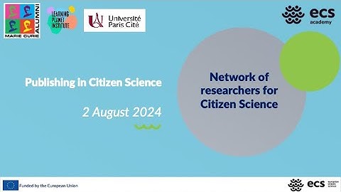 #6 Publishing in Citizen Science