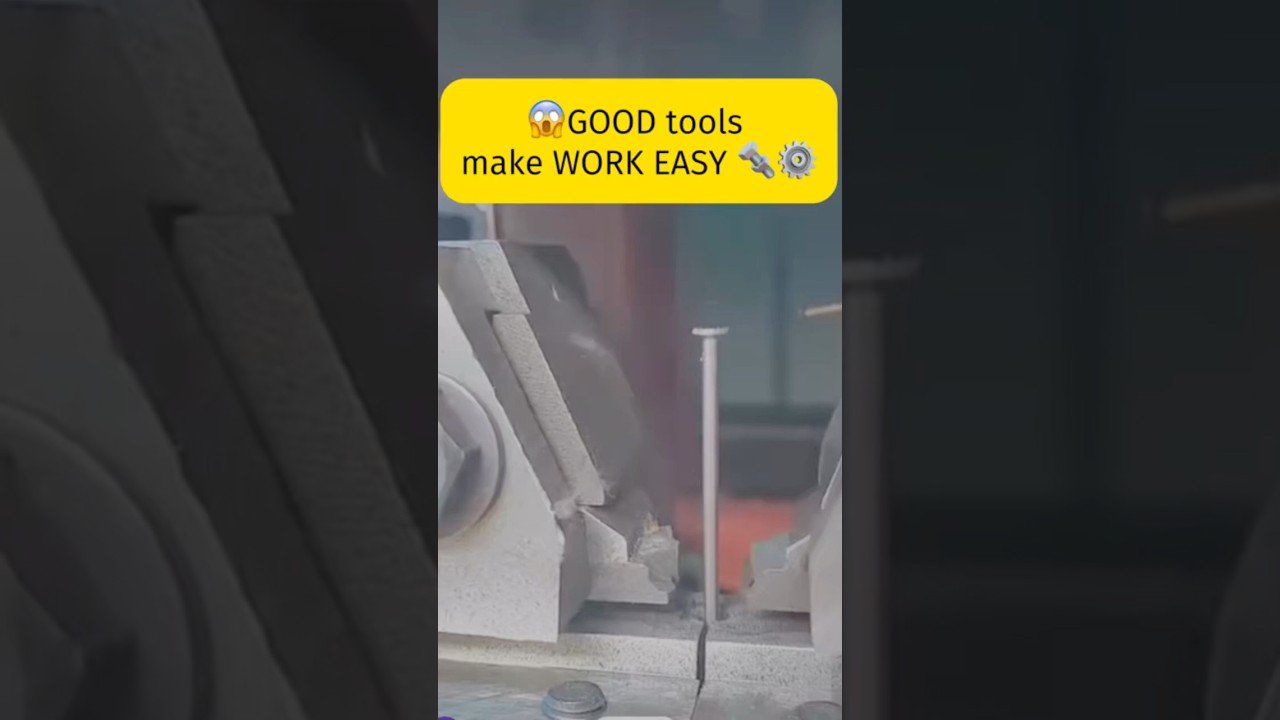 Cement Nail Manufacturing Process | Good Tools Make Work Easy 🔩⚙️