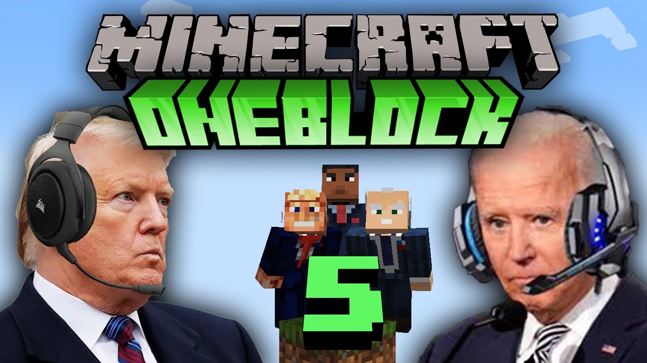 US Presidents Play Minecraft One Block 5