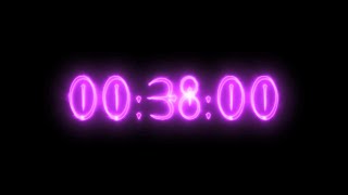 Purple vampire neon timer 38 minutes (stopwatch)