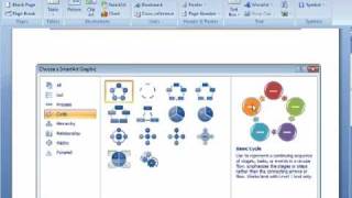 How to add SmartArt to documents in Word 2007