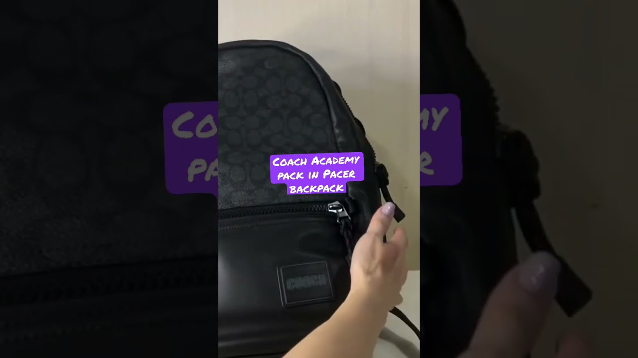 Wow! Coach Academy pack fits in a Coach Pacer backpack!?!  