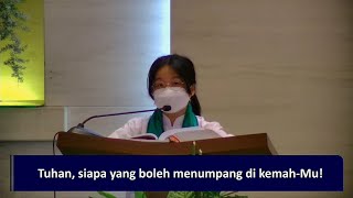 Mazmur Tanggapan 15:1-5 Tuhan, Siapa yang boleh menumpang di kemah Mu - Justina Chiara