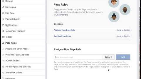 How to make someone an admin, editor or any other role on a facebook page