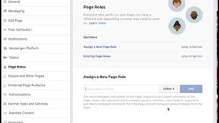 How to make someone an admin, editor or any other role on a facebook page
