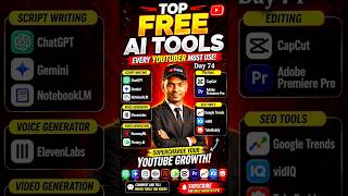 FREE AI Tools for YouTubers 😳 (Script to SEO)