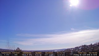 Timelapse Cam 1 - 30. mars 2018