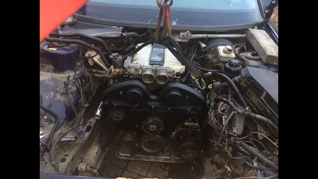 Опель Омега Б . Х25ХЕ .  Установка и запуск двигателя!!!