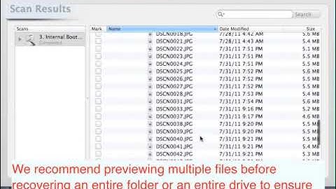 Data Rescue 3 Data Recovery Software for Mac - Recovering Files