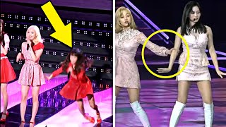 Kpop Idols Slip \& Fall Because Of Slippery Stage