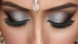 Silver Gray Eyes Makeup Tutorial Makeup By S.mbeautyparlour