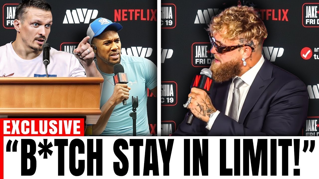 Unreal Scenes! Usyk Interrupts AJ vs Jake Paul Presser — Jake Paul Left Speechless!