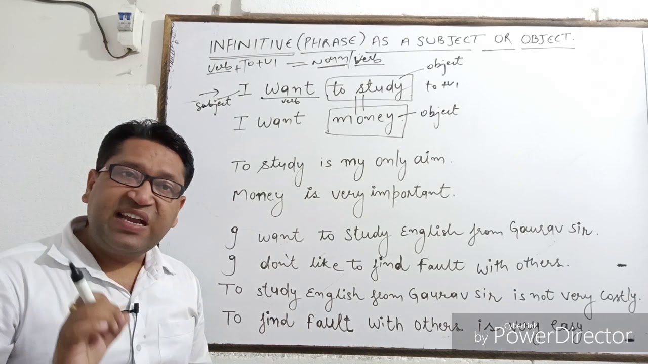 Infinitive (To + V1) as a Subject & Object | Very Important Concept from Zero Level | Gaurav Dhawan