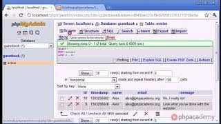 PHP Guestbook 127 Part 1