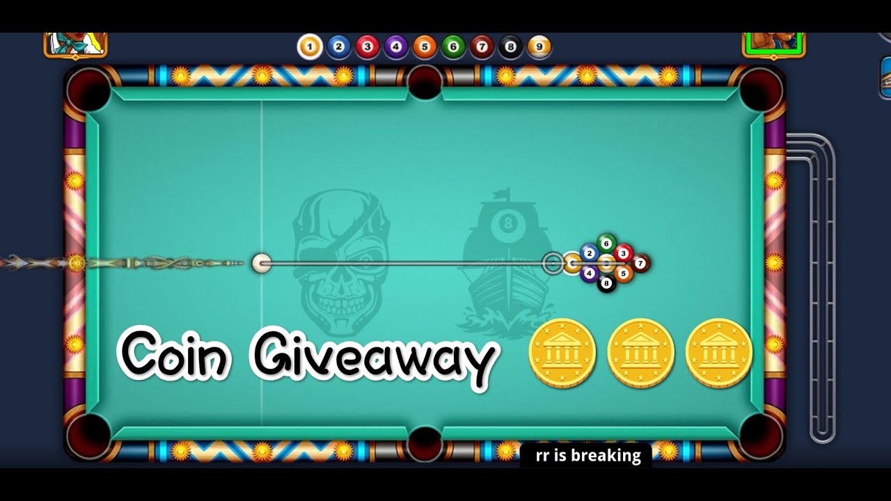 8 Ball Pool Coin Giveaway Free Coin - YouTube