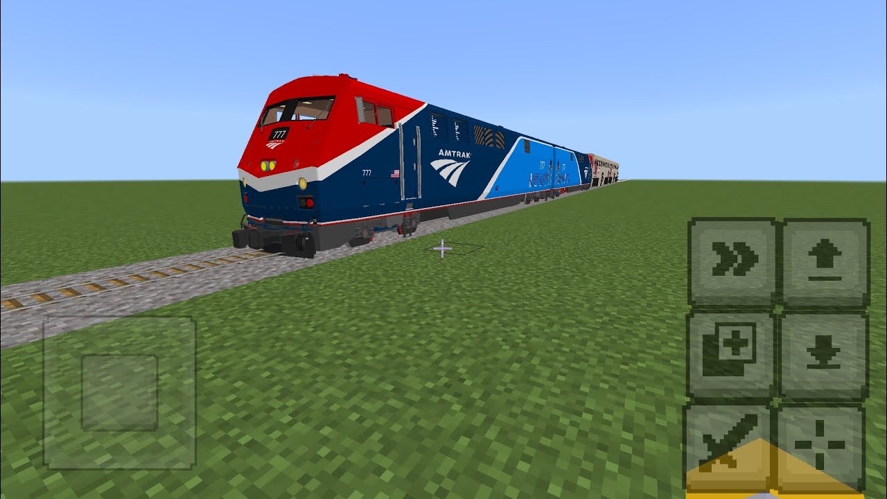 Amtrak p42dc in Minecraft: review, addon, not free, by gibonz