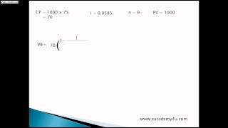 How to calculate Value of Bond, Finance