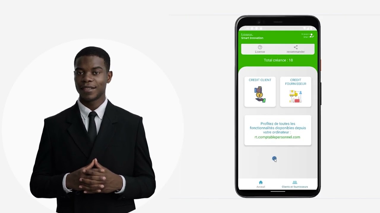 présentation version en temps réel mobile et web ( PC )