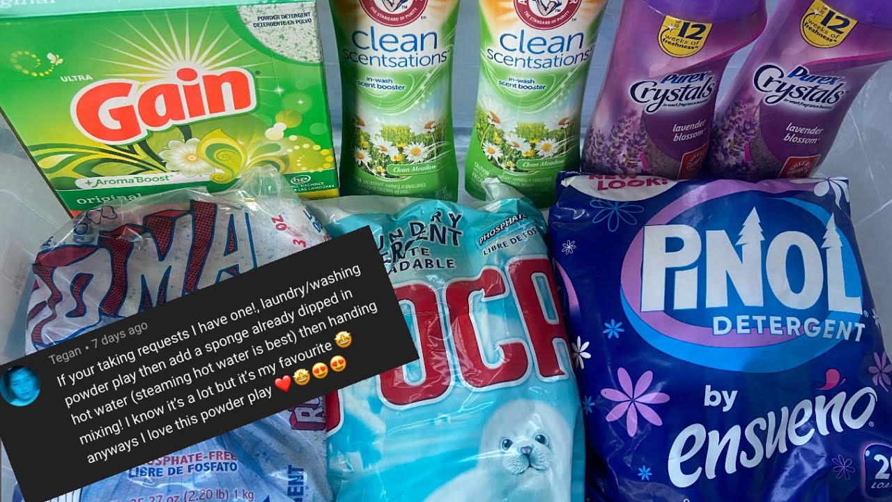 ASMR LAUNDRY DETERGENT PASTE-requested by a subscriber 🥰🤗💜💜ODDLY SATISFYING