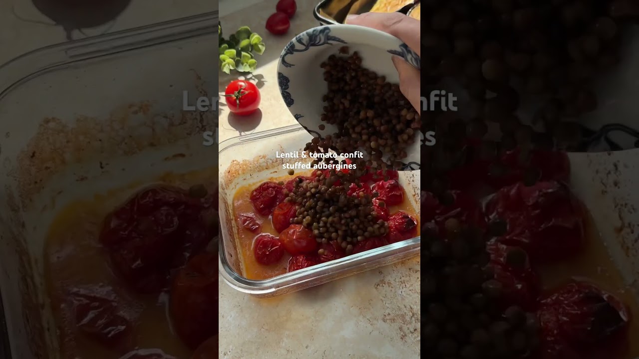 If you are looking for a meat free dish, this one is perfect🍅🍆 