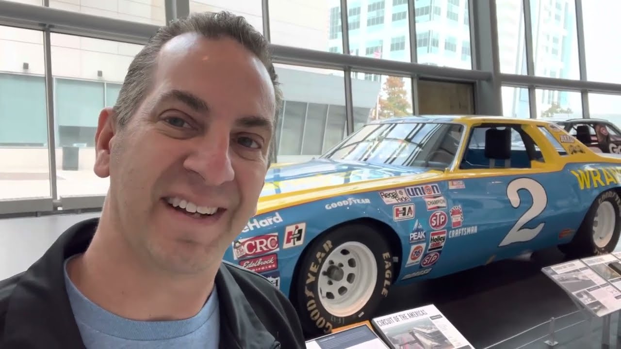 Checking Out Dale Earnhardt Wrangler Car NASCAR Hall Of Fame - YouTube