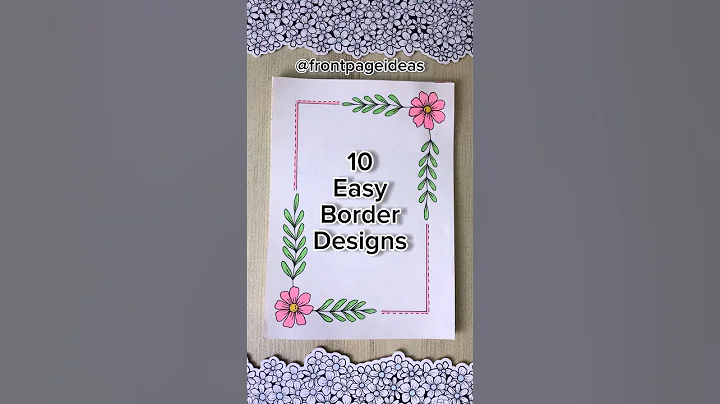 10 Easy front page design for school projects and idea note journals | Aesthetic Girl #shorts #howto