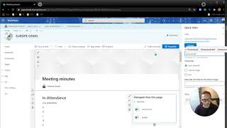 Create an inner navigation on a SharePoint page without any code