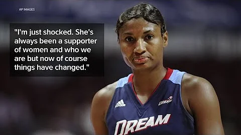 Angel McCoughtry, formerly with Atlanta Dream, rea...