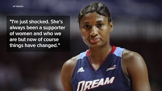 Angel McCoughtry, formerly with Atlanta Dream, reacts to Senator Kelly Loeffler's Black Lives Matter