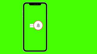 Iphone X bell icon intro template no copyright
