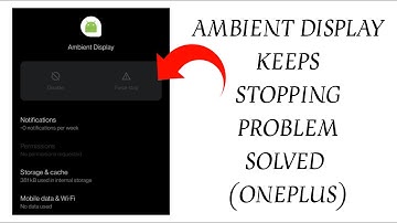 How To Solve Ambient Display Keeps Stopping(OnePlus) Problem|| Rsha26 Solutions