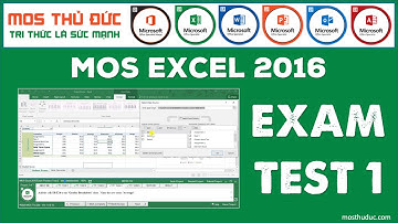 MOS Excel 2016 Practice Exam 1