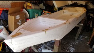 Homemade DIY 12ft Styrofoam fishing Kayak ep4