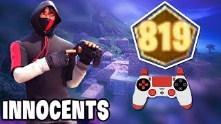 Innocents Gets 819 Points (Best Controller Player!) | GodLike Fortnite
