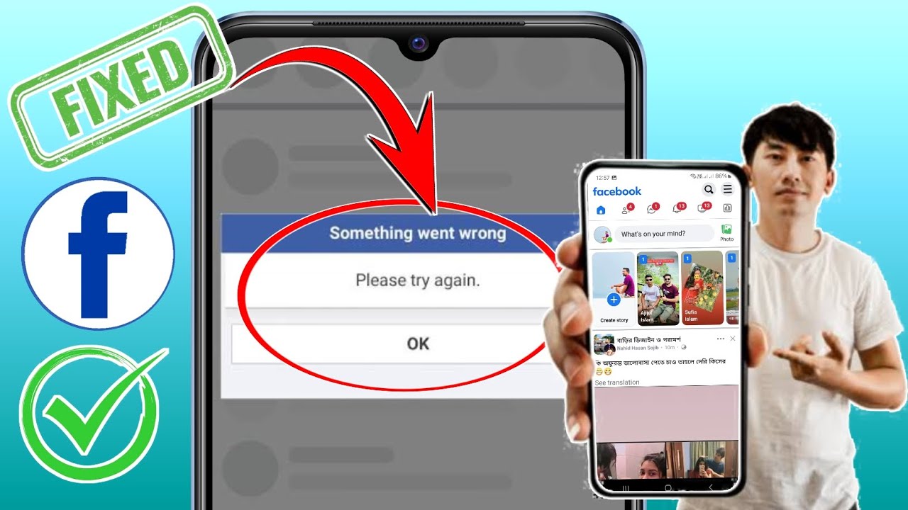 How to fix Facebook Lite something went wrong problem | facebook lite ...