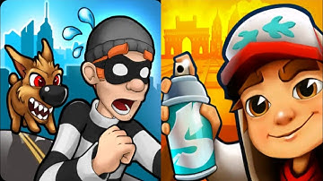 Robbery Bob vs Subway Surfers New Update Gameplay Android,ios Part 21