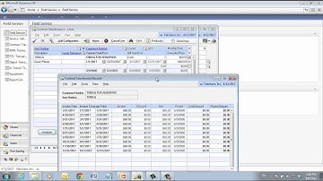 Microsoft Dynamics GP Field service (Contract Administration)Transaction Part 1/2.wmv