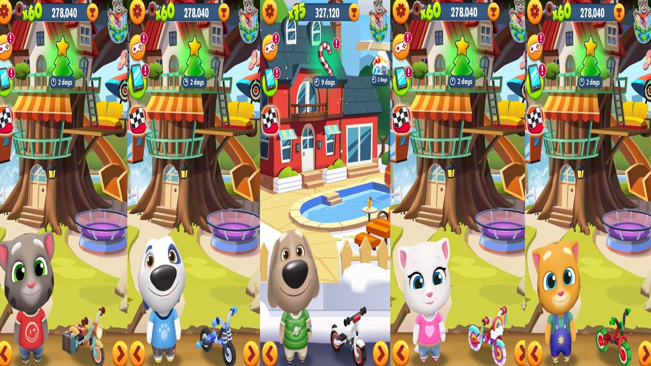 Tom Gold Run.Tom vs Hank vs Been vs Angela vs Ginger Gameplay Android#36