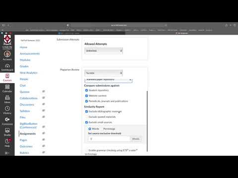 How to Create a TurnItin Canvas Assignment