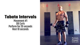 Tabata Interval Training - Dumbbell Curls - Double Unders