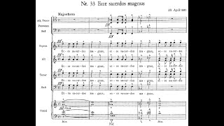 Anton Bruckner - Ecce sacerdos magnus, WAB 13. {w/ score.}