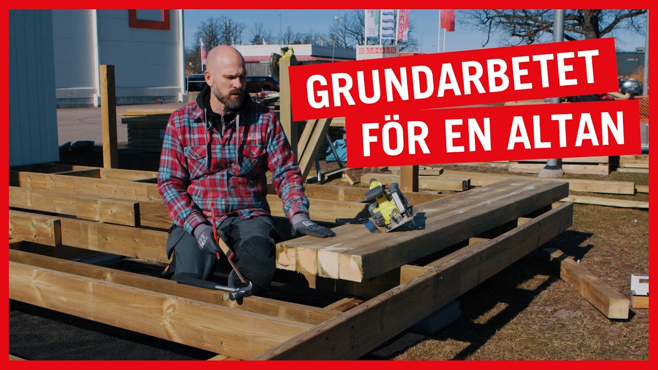 Grundarbete - Bygga en altan (Del 1 av 5)